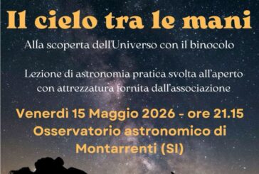 A Montarrenti “Il cielo tra le mani”, il 15 maggio