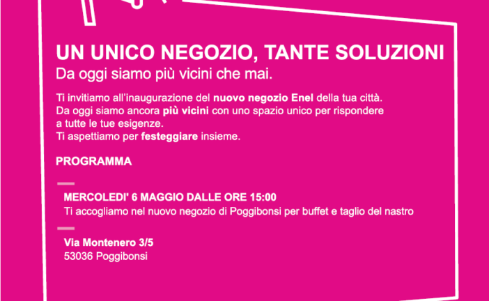 Nuovo Enel Store di Poggibonsi in via Montenero