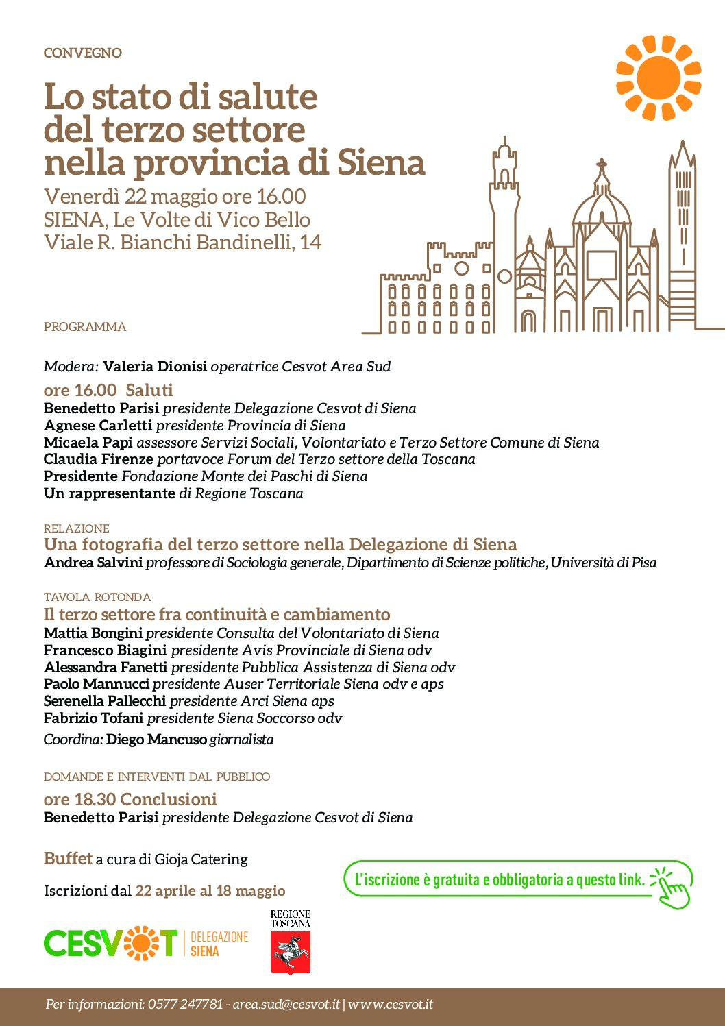Terzo settore: circa 26mila persone si rivolgono ogni giorno alle associazioni senesi