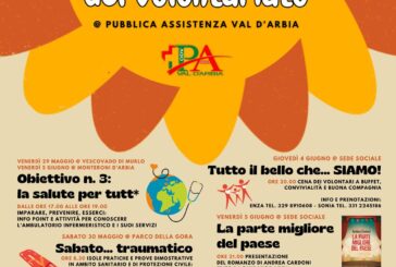 E’ tempo di Festa sociale del Volontariato con la PA Val d’Arbia