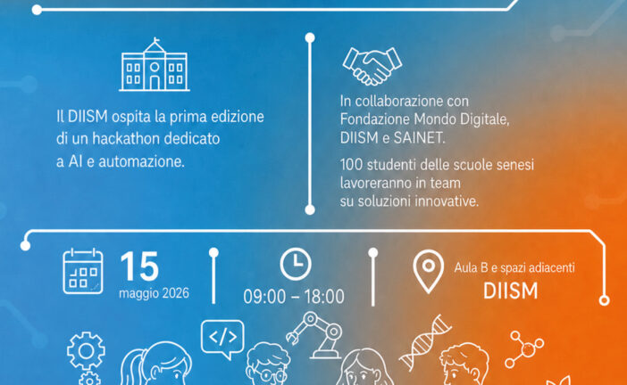 15 maggio: Hackathon su AI e automazione all’Università di Siena