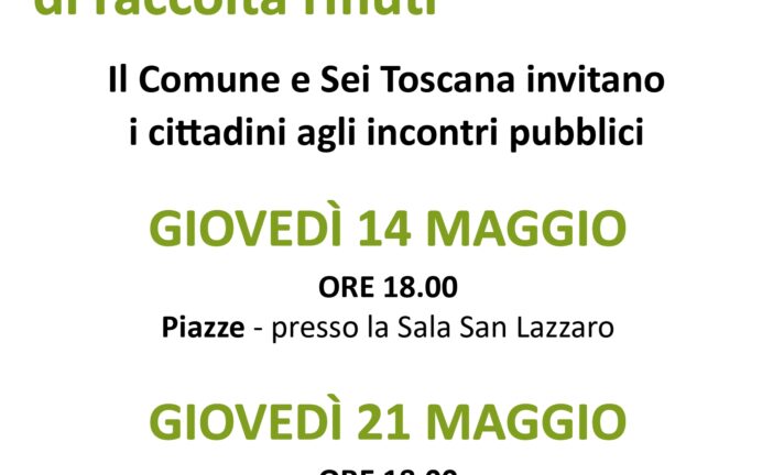 Cetona, al via la riorganizzazione del servizio di raccolta dei rifiuti