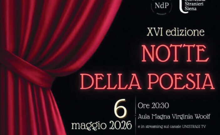 XVI edizione della Notte della Poesia all’Università per Stranieri di Siena