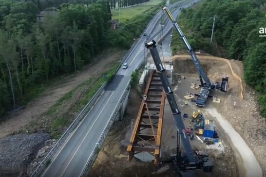 Siena-Grosseto: completato il varo del nuovo viadotto sul fosso Ornate