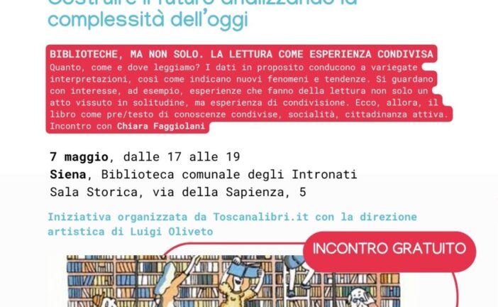 Biblioteche ma non solo. Incontro con Chiara Faggiolani a Siena