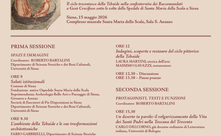 Il ciclo trecentesco della Tebaide al centro di un convegno al Santa Maria della Scala