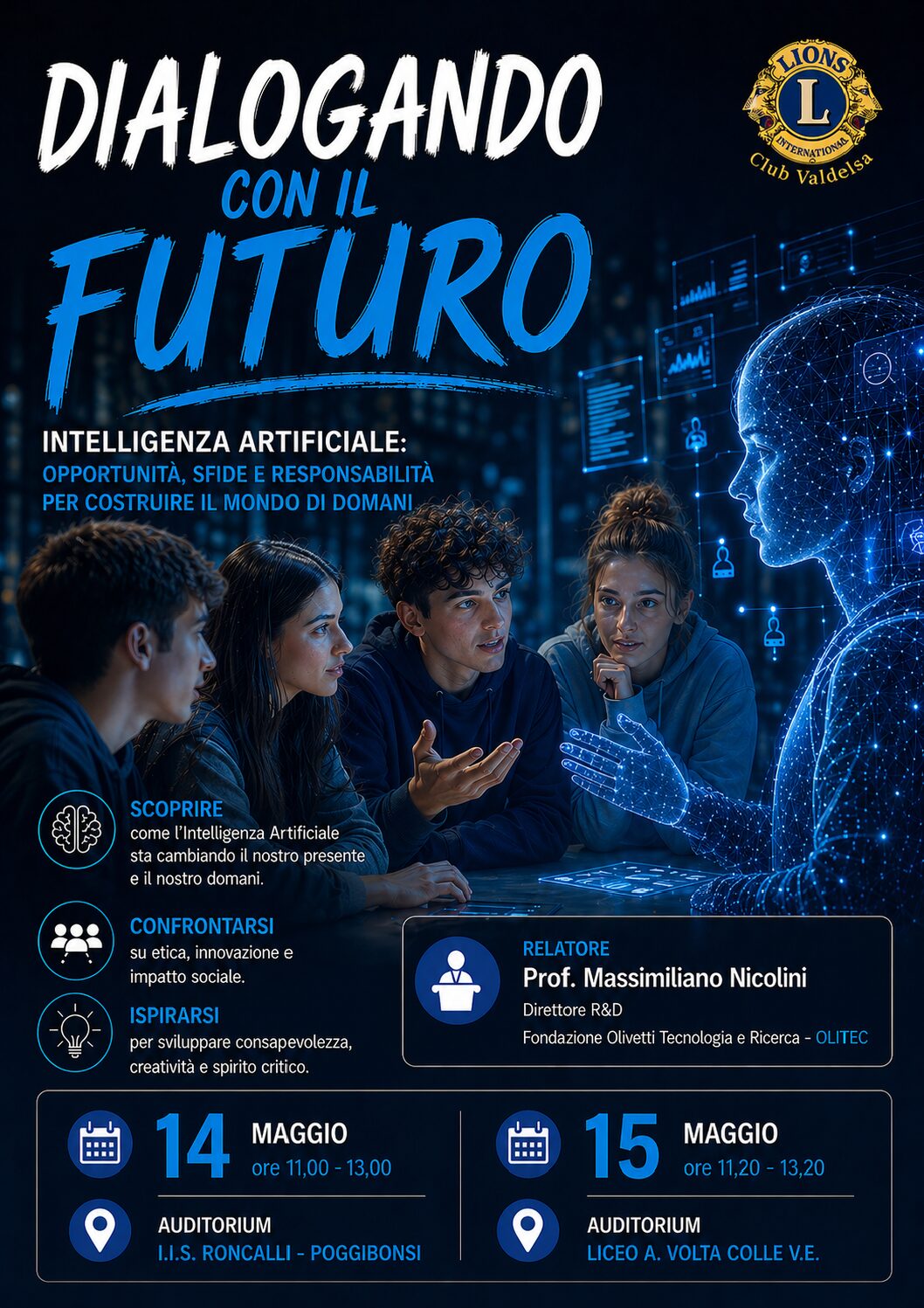 “Intelligenza Artificiale: opportunità, sfide e responsabilità per costruire il mondo di domani”
