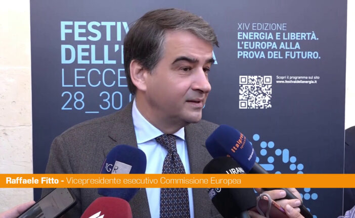 Energia, Fitto "Uso Fondi di coesione volontario, dibattito c'è solo in Italia"