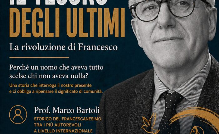 Marco Bartoli a Poggibonsi per una conferenza su San Francesco e i poveri