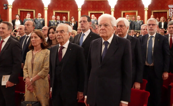 Mattarella al concerto del 100° anniversario Banda musicale Guardia di Finanza