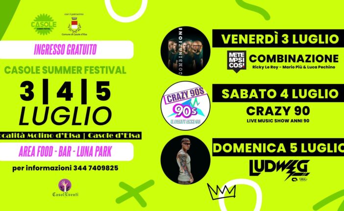 Un luglio carico di eventi a Casole d’Elsa
