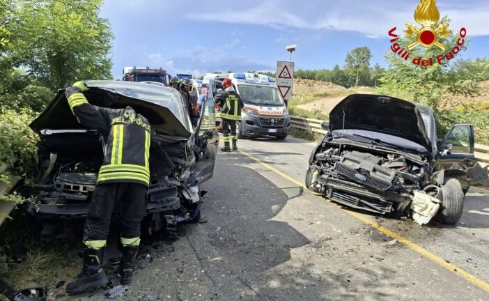 Incidente sulla statale 223: ferite sei persone