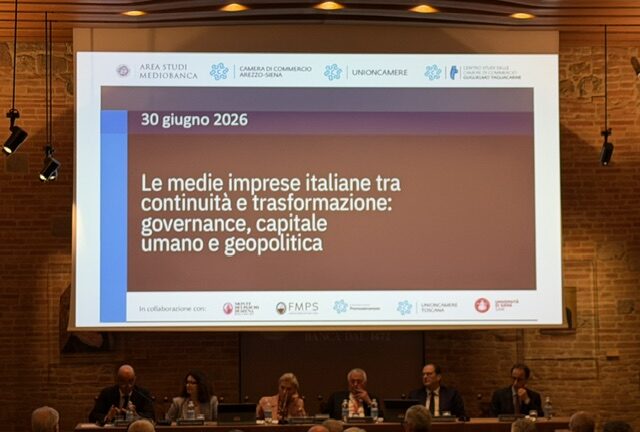 A Siena i dati del XXV Rapporto Mediobanca-Tagliacarne