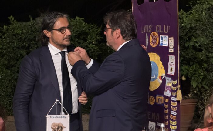 Jacopo Grisolaghi nuovo il presidente del Lions Club Siena