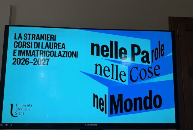La Stranieri è nelle parole, nelle cose, nel mondo