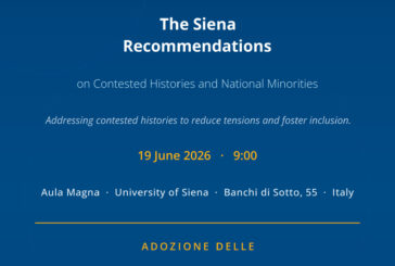 All’UniSi il lancio delle “Siena Recommendations on Contested Histories and National Minorities”
