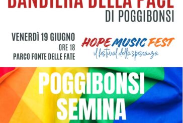 Poggibonsi presenta la grande Bandiera della Pace lunga 26 metri