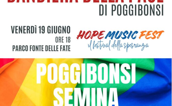 Poggibonsi presenta la grande Bandiera della Pace lunga 26 metri