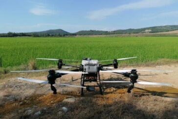 Un pacifico drone vola su Vertine