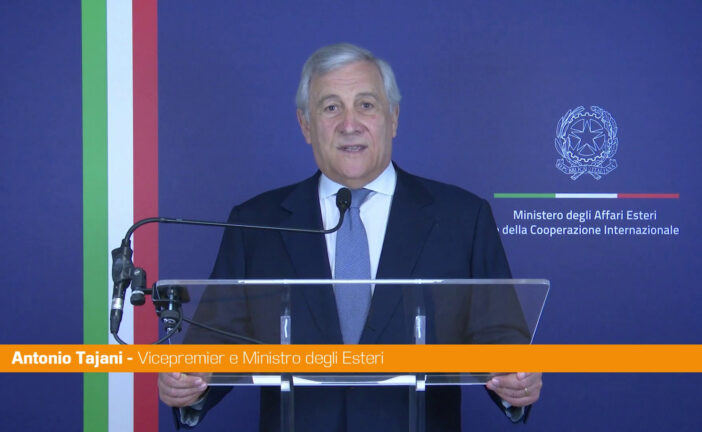Tajani "Le nostre forze armate sono straordinarie costruttrici di pace"