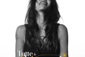 Paola Turci con Cesare Picco nel tramonto sull’Anfiteatro delle Crete