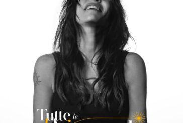Paola Turci con Cesare Picco nel tramonto sull’Anfiteatro delle Crete