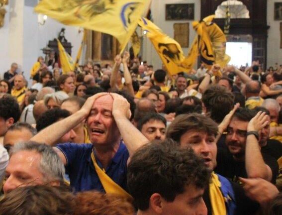 Il grande giubilo dell’Aquila in Provenzano (Fotogallery)