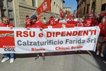 Vertenza Calzaturificio Farida: il 23 luglio manifestazione a Chiusi Scalo