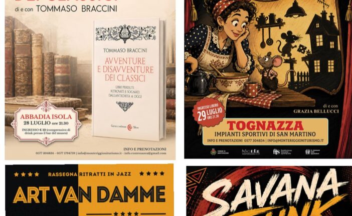L’estate di Monteriggioni continua con libri, jazz, teatro e grandi energie funk