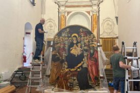 La Pala della Madonna delle Nevi protagonista: il restauro si apre al pubblico