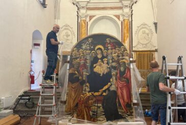 La Pala della Madonna delle Nevi protagonista: il restauro si apre al pubblico
