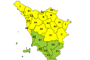 21 luglio: codice giallo per rischio idrogeologico