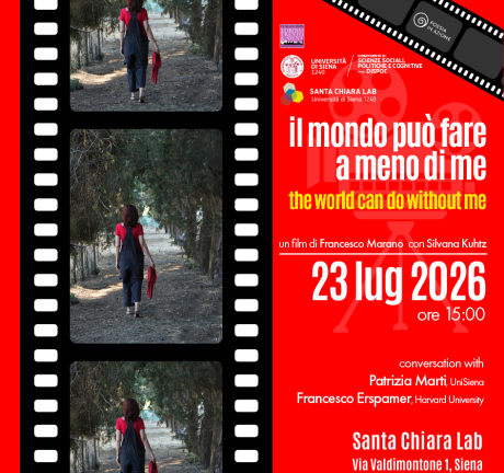 “Il mondo può fare a meno di me”: la proiezione del film al Santa Chiara Lab