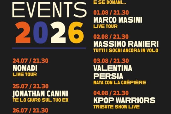 Con i Nomadi partono i grandi spettacoli di Vivi Fortezza 2026