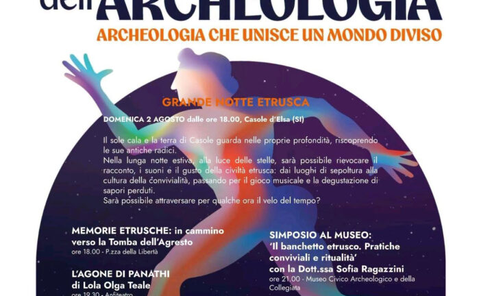 “Le notti dell’Archeologia”: appuntamento a Casole d’Elsa
