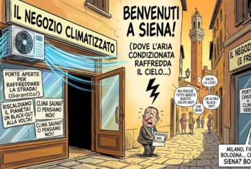 Siena Pirata: “Aria condizionata e porte aperte: si vuole raffrescare la strada?”