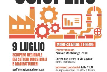 Sciopero del 9 luglio: le sigle sindacali senesi ampliano la platea della protesta