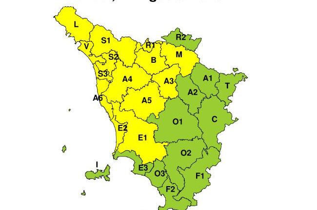 Piogge e temporali in arrivo: allerta gialla per il 17 agosto