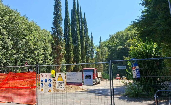Lavori in corso per riqualificare l’area camper del Vallone