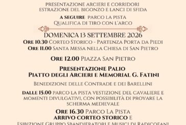Il 12 e 13 settembre a Radicofani si corre il Palio del Bigonzo
