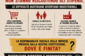 Calzaturificio Farida: volantinaggio FILCTEM al mercato di Chiusi Scalo