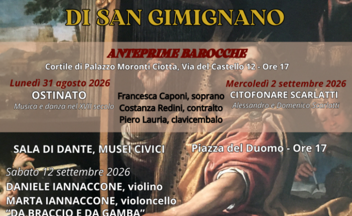 San Gimignano: l’estate continua fra cinema sotto le stelle e musica barocca