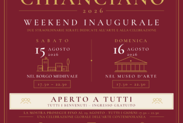 Chianciano Biennale 2026: 15 e 16 agosto mostre aperte nel centro storico