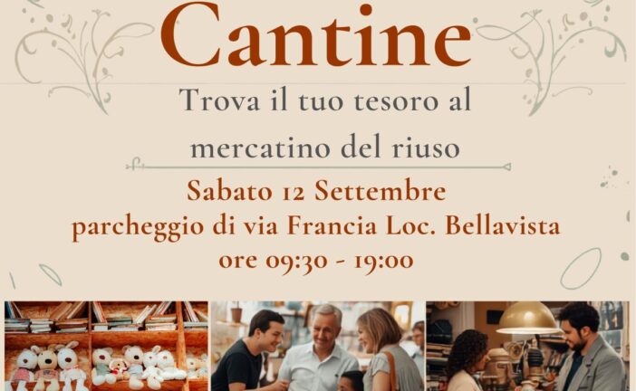 Trova il tuo tesoro al mercatino del riuso: a Bellavista arriva il primo “Svuota Cantine”