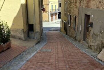 Salita a mattoni di San Lucchese: cantiere in fase conclusiva