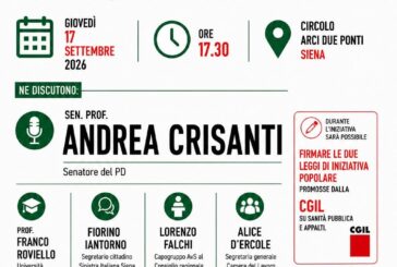 Iniziativa di AVS sulla sanità: appuntamento il 17 settembre con Andrea Crisanti
