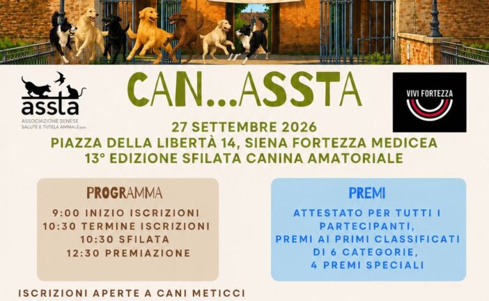 Torna in Fortezza “Can Assta”, sfilata canina amatoriale