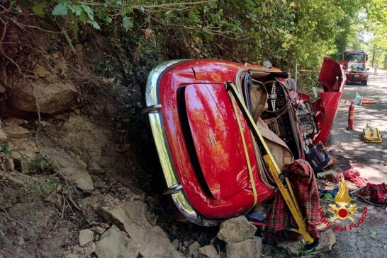 Incidente mortale a Gaiole: deceduto un 72enne, gravissima la moglie
