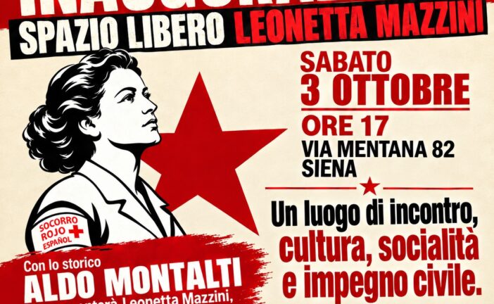 Il 3 ottobre riapre la sede di Rifondazione Comunista Siena