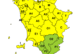 Pioggia e temporali: codice giallo il 17 su gran parte della Toscana
